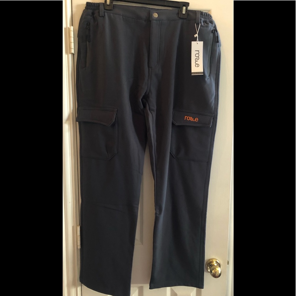 Nonwe men’s pants NWT GREY  Size 38 Waist  32 Length
